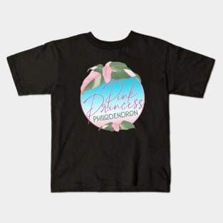 Pink Princess Philodenron Kids T-Shirt